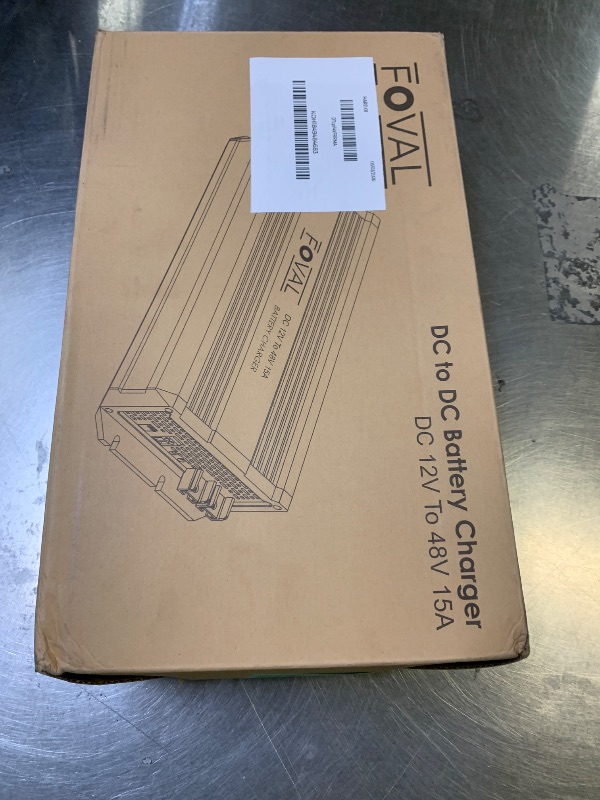 Photo 1 of FOVAL 12V to 48V DC to DC Charger, 800W Ultra-Fast Battery Charger for LiFePO4, Lead-Acid, AGM, Gel, and Lithium - Multi-Stage Charging for RVs, CVS, Trailers, Boats and Trucks