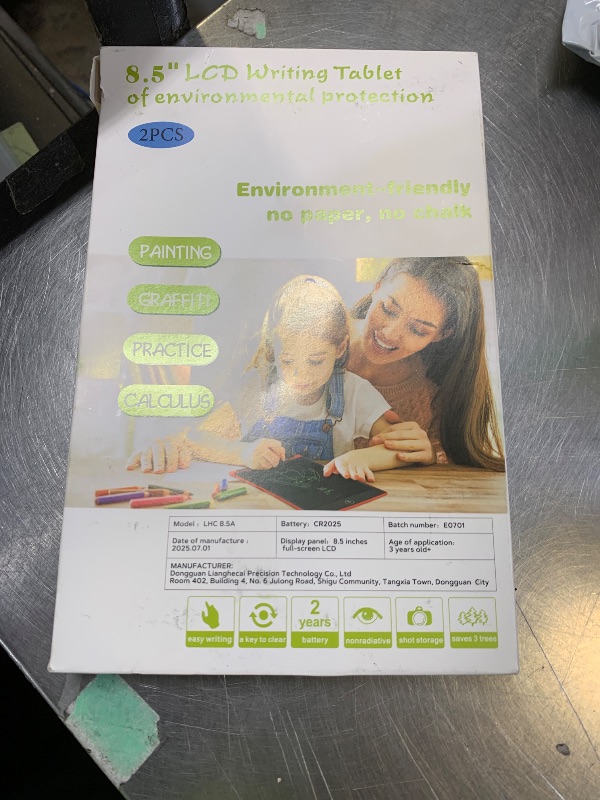 Photo 1 of [2 Pack] Genialba LCD Writing Tablet 8.5-Inch Colorful Doodle Board, Toddler Learning Educational Toys Gifts for 3-8 Years Old Girls and Boys, Electronic Drawing Pad for Kids (Pink&Blue)