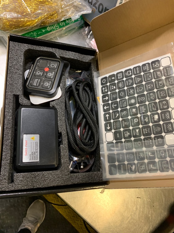 Photo 1 of Auxbeam 6 Gang Switch Panel BC60, Universal Circuit Control Relay System Box with Automatic Dimmable On-Off LED Switch Pod Touch Switch Box for Car Pickup Truck UTV ATV Boat, 3 Years Warranty, Blue