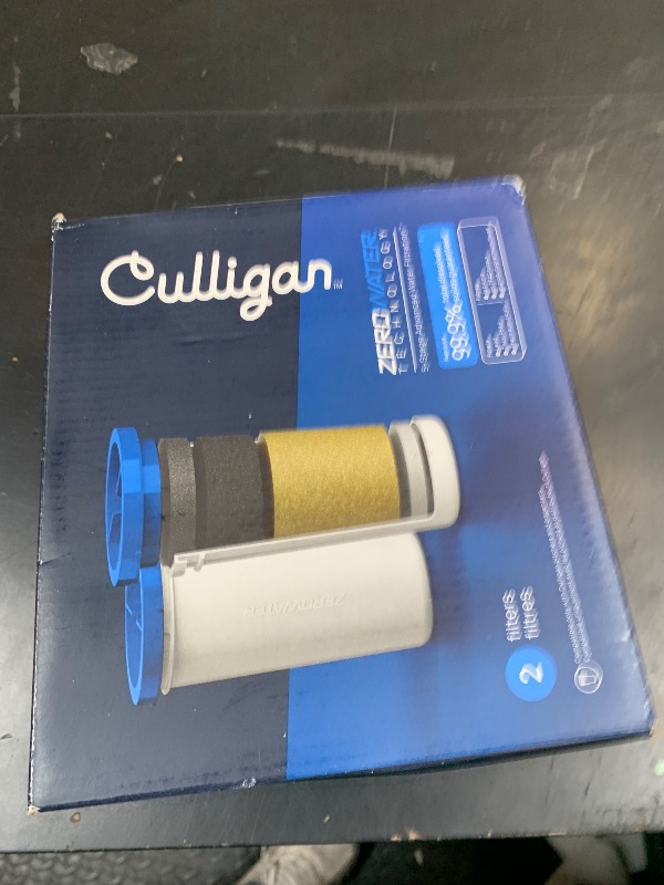 Photo 1 of Culligan with ZeroWater Technology Replacement Filter 2-Pack, 5-Stage Advanced Water Filter – IAPMO Certified to Reduce Lead, Total PFAS (Forever Chemicals), Mercury, Fluoride, and Chlorine