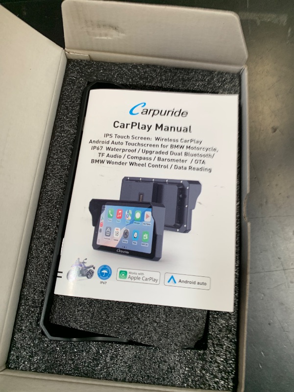 Photo 1 of Carpuride W602BSPRO for BMW Motorcycle Carplay & Android Auto 6.25" IP67 Waterproof Car Play Moto GPS Navigation Screen with Dual Bluetooth, Data Reading, OTA, Wonder Control, TPMS, Compass, Barometer