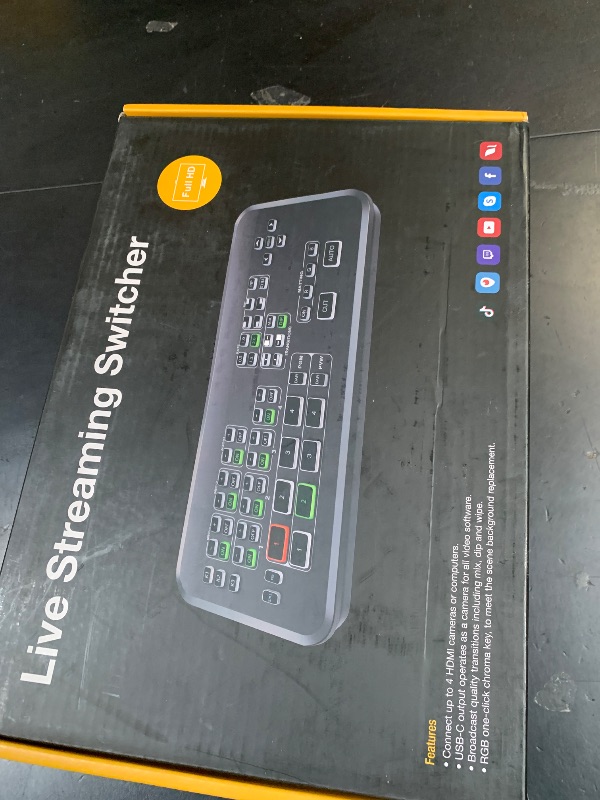 Photo 1 of MT-VIKI HDMI Live Stream Switcher, Video Mixer Switch with Multi-View Preview Output & Audio Mixer & 3.5mm Audio, for OBS, YouTube