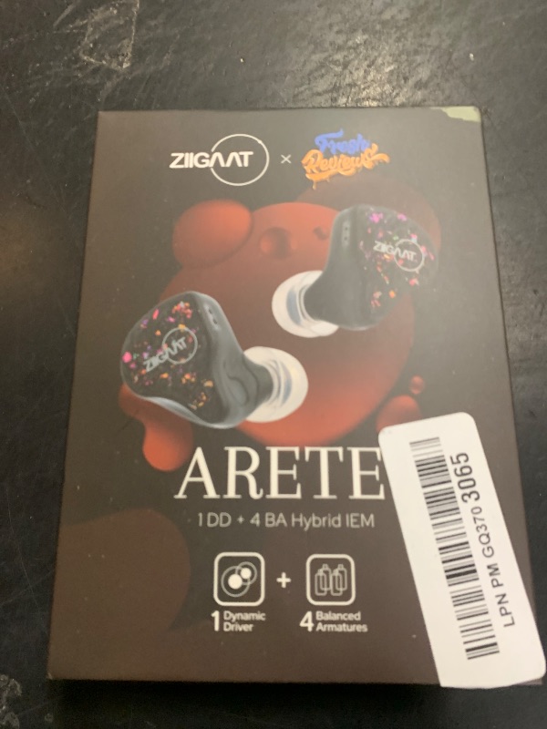 Photo 1 of HIFIXAUDIO ZIIGAAT x Fresh Review Arete 1DD+4BA Hybrid in Ear Monitor, HiFi Wired Earbuds, Studio Monitor Tunning Wired Earbuds Earphones with Detachable 2-Pin Cable for Musician Audiophile(White)
