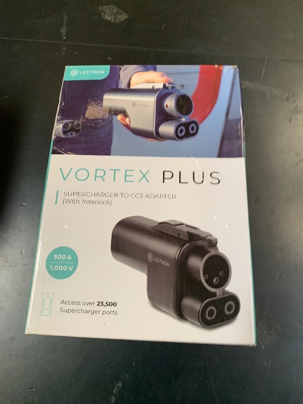 Photo 1 of Lectron NACS to CCS Electric Vehicle Adapter with Interlock - (500A/1,000V) - Compatible with Tesla Superchargers - CCS1 EV Fast Charging with Vortex Plus [Check Automaker for Compatibility] - UL 2252