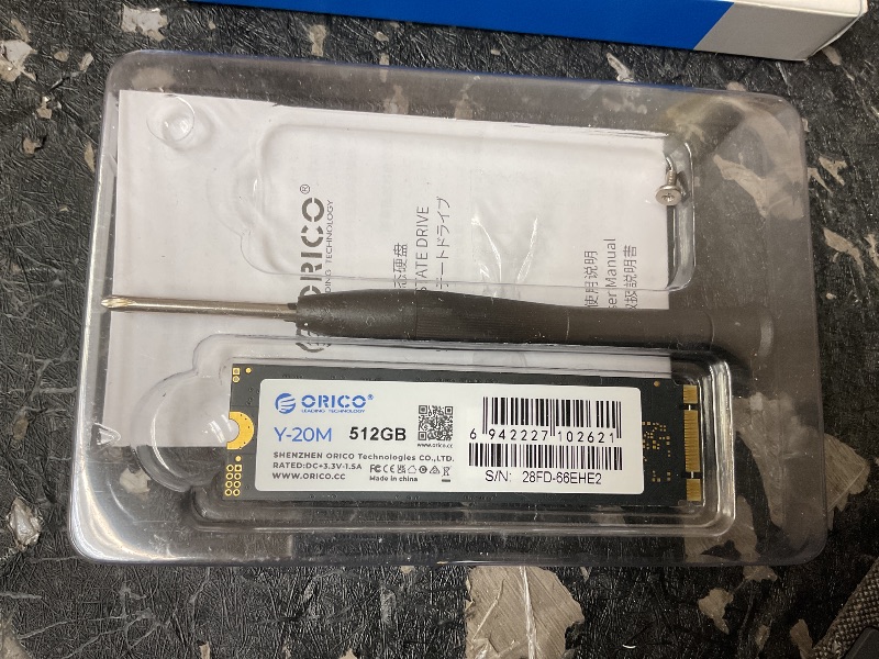 Photo 1 of ORICO M.2 2280 SATA SSD, 512GB Internal M.2 SSD with B+M Key for Desktop/Laptop, SATA III 6Gbps NGFF Solid State Drive Low Power Consumption (PCIe NVMe Incompatible) - Y20M