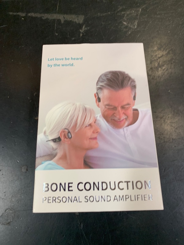 Photo 1 of Bone Conduction Personal Sound Amplifier - Open-Ear Design for Comfortable Daily Use, Ultra Lightweight 25g, Up to 10-Hour Battery, IPX5 Water Resistant, No Bluetooth