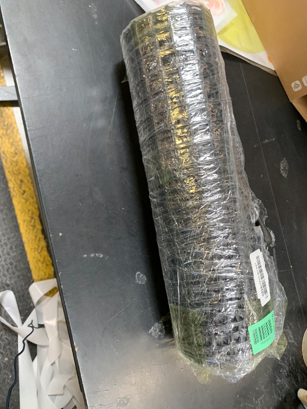 Photo 1 of Plastic Chicken Wire Mesh Fence Roll - Black 16IN * 33FT Multi-Use Garden & Poultry Netting, Animal Barrier for Pets, Plants, Patio,Balcony, Snow Fencing & Temporary Indoor and Outdoor Use