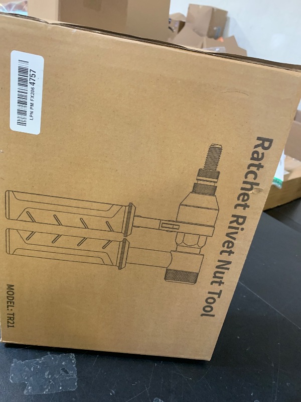 Photo 1 of TOLRET Rivet Nut Tool Rivet Nut Kit, Rivnut Tool Kit with 10 Metric and SAE Mandrels, 100 Pcs Rivet Nuts Assortment Kit, Professional Ratchet Nutsert Tool Kit with Rugged Carrying Case, TR21