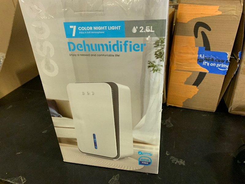 Photo 1 of Dehumidifier for Home,1000 sq.ft Dehumidifier for Basement Bathroom Bedroom with Auto Shut Off, Built-in Aromatherapy Diffuser,7 Colors LED Light, Quiet Dehumidifiers with Sleep Mode(CS08-Cream)