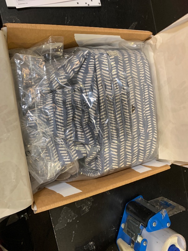 Photo 1 of Baby Tula Breathable Mesh Explore Panel Free-to-Grow Baby Carrier - Adjustable, Newborn to Toddler Carrier - Ergonomic Fit for 7lbs to 45lbs - 3 Position Carrying Options - Beyond (Steel Blue/Dash)