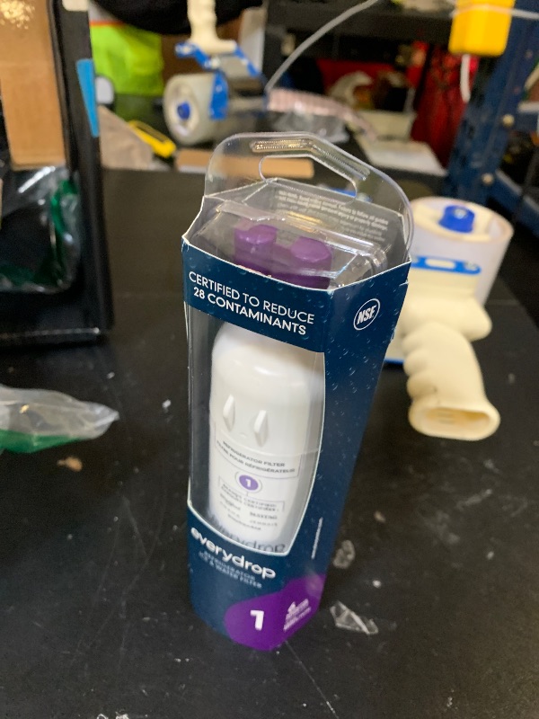 Photo 1 of everydrop by Whirlpool Ice and Water Refrigerator Filter 1, EDR1RXD1, Single-Pack , Purple