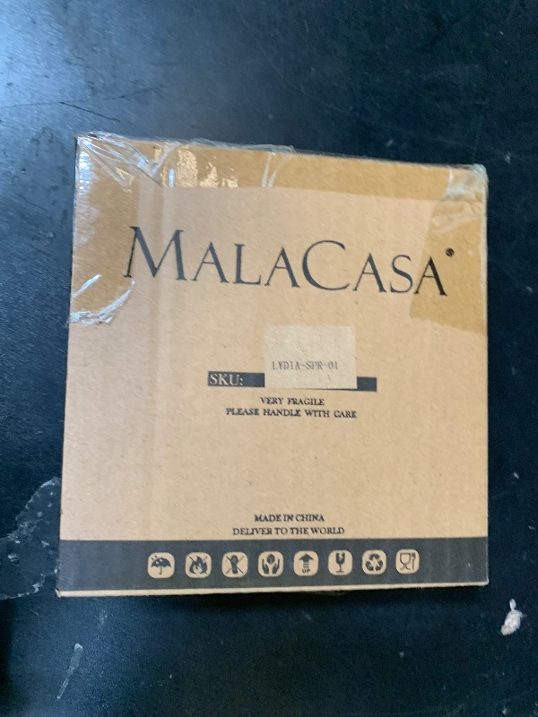 Photo 1 of MALACASA Ceramic Spoon Rest for Stove Top, 4.8 inch Cooking Spoon Holder for Kitchen Counter,Utensil Rest for Ladle, Spatula, Spoons or Tongs, Modern Farmhouse Kitchen Décor - 01, Series LYDIA