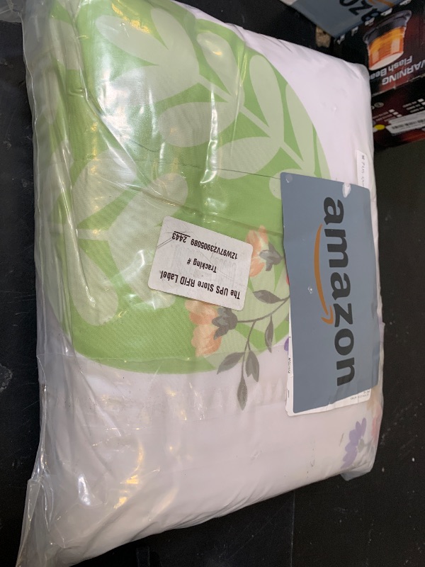 Photo 1 of Homewish Happy Easter Comforter Set Queen Size Cute Rabbit Animals Bedding Set 3pcs for Kids Girls Women Boys Room Decor Colorful Flowers Egg Quilt Set Pink Geometric Grid Duvet Insert,2 Pillowcases