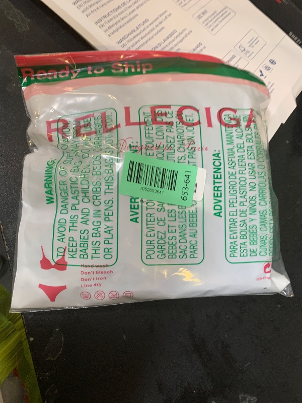 Photo 1 of RELLECIGA Women's Zebra Striped Brazilian Bikinis Halter String Triangle Top with Cheeky Bikini Bottom Size Large