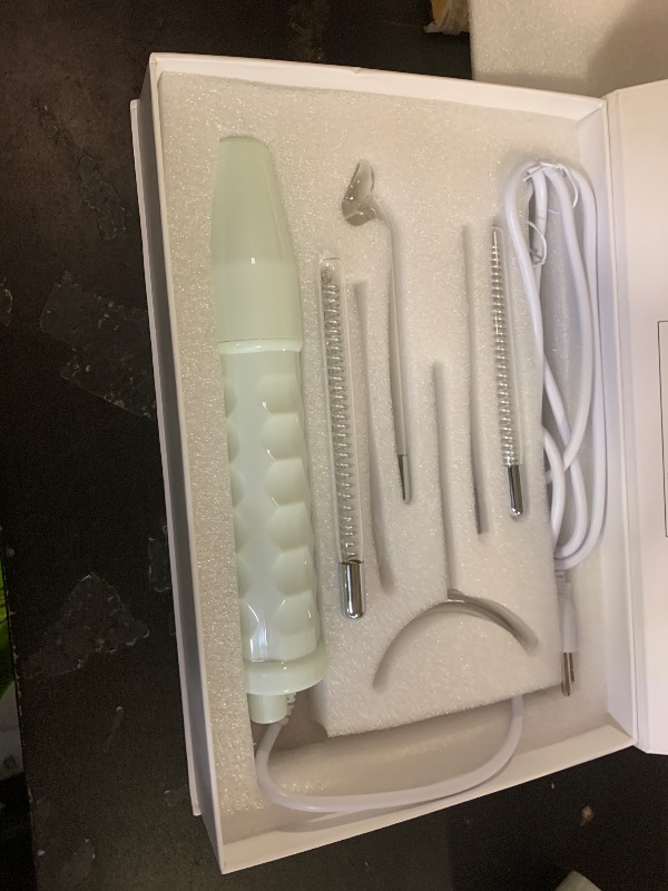 Photo 1 of Pure Daily Care NuDerma Clinical Portable Skin Therapy Wand, Machine with 6 Fusion Neon + Argon Wands – Anti Aging - Clarifying - Skin Tightening & Radiance - Wrinkle Reducing