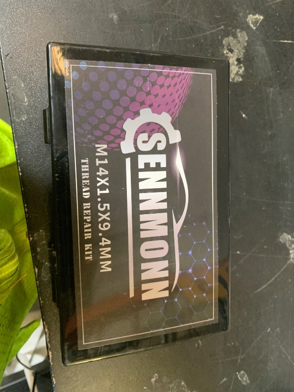 Photo 1 of SENNMONN M14X1.5 Thread Repair Kit with Insert HSS Drill, Tap, Counterbore, Installation Driver,Tap Guides, Metric, 10PCS Stainless Steel Insert M14X1.5X 9.4MM