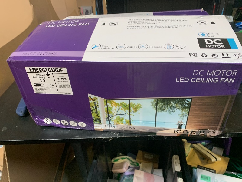 Photo 1 of Fanyank Ceiling Fans with Lights-Crystal Ceiling Fan,50" Low Profile and Remote Control, Flush Mount, Reversible, 3CCT, Dimmable, Noiseless, White Ceiling Fan for Bedroom