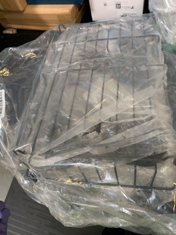 Photo 1 of **********MISSING PARTS*******
Urackify Dish Rack for Kitchen Counter, 304 Stainless Steel Dish Drying Rack, Expandable Dish Drainer, Foldable Dish Strainer with Cutlery Holder, Kitchen Plate Rack (Black, Large Size)