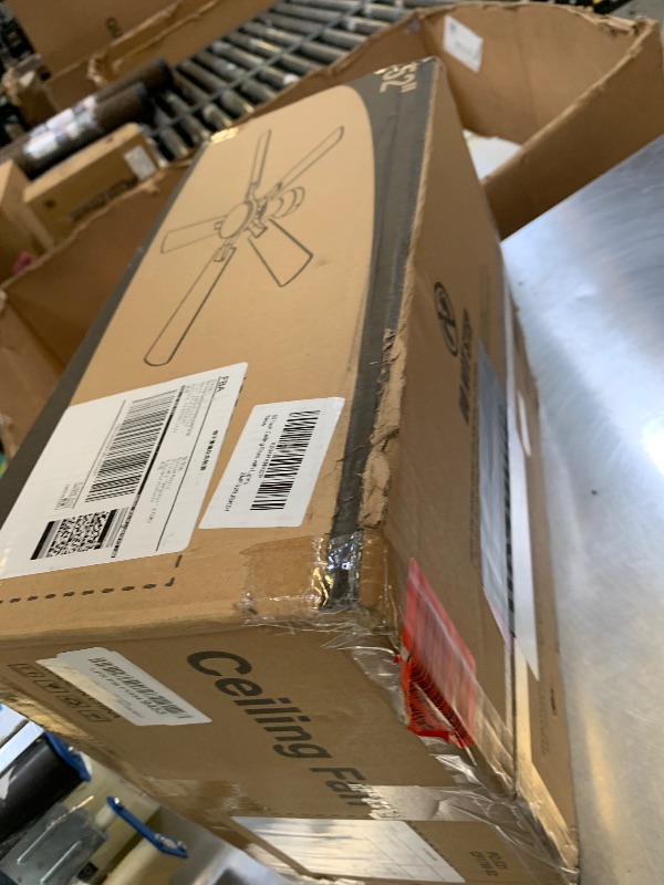 Photo 1 of ZMISHIBO 52 Inch Ceiling Fan with Light, App&Remote Control, Flush Mount Low Profile, Dimmable 20W LED Light, Quiet Reversible Motor for Bedroom, Living Room, Apartment, Black