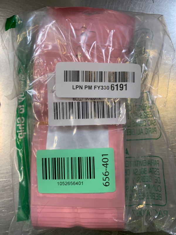 Photo 1 of 100 PCS Pink Resealable Mylar Bags with Zip and Frosted Clear Window Smell Proof Packaging Bags Foil Pouch Zip Bag for Food Self Sealing Storage Supplies 2.75×3.93
