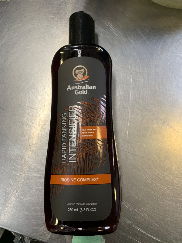 Photo 1 of **USED, ABOUT 1/3 LEFT** Australian Gold Rapid Tanning Intensifier Lotion, 8.5 Fl Oz | With Tea Tree Oil and Aloe Vera | Vitamin E