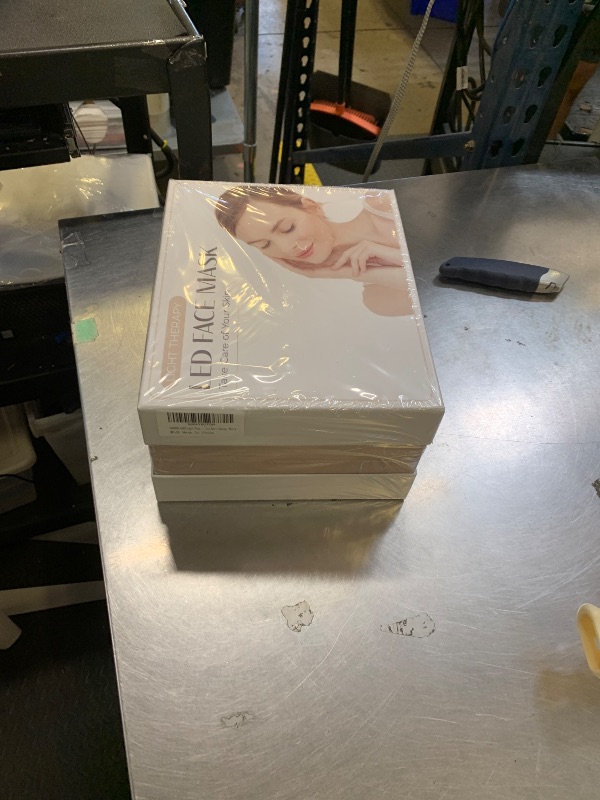 Photo 1 of SDKWDH LED Face Mask Light Therapy, Red Light Therapy Mask with 7 Colors, 850nm Infrared & Red Light Therapy for Face, Portable Anti-Aging Skin Rejuvenation Tool with Timer for Home Use