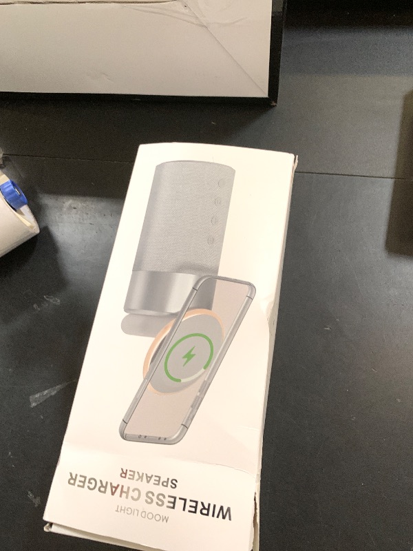 Photo 1 of COLSUR Bluetooth Speaker, Magnetic Wireless Charger, Bluetooth Speakers with Night Light, 2 in 1 Wireless Charging Station for iPhone 17/16/15/14/13/12 Series, AirPods Pro 2/4/3/2?Gift Ideal? (Pink)