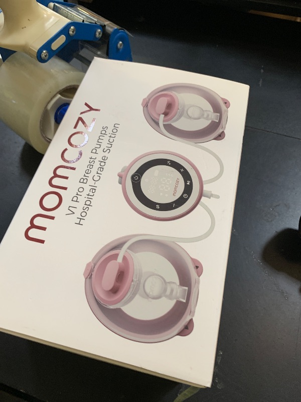 Photo 1 of Momcozy Breast Pump V1 Pro Hospital-Grade, Hands-Free & Portable Wearable Pump, Upgraded Electric Pump with 3 Fine-Tuned Rhythms|15 Levels, Come with Leak-Proof DoubleFit Flange, Cozy Red.