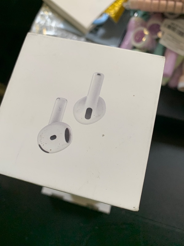 Photo 1 of Apple AirPods 4 Wireless Earbuds, Bluetooth Headphones, with Active Noise Cancellation, Adaptive, Transparency Mode, Personalized Spatial Audio, USB-C Charging Case, Wireless Charging, H2 Chip