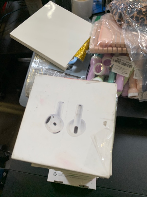 Photo 1 of Apple AirPods 4 Wireless Earbuds, Bluetooth Headphones, Personalized Spatial Audio, Sweat and Water Resistant, USB-C Charging Case, H2 Chip, Up to 30 Hours of Battery Life, Effortless Setup for iPhone