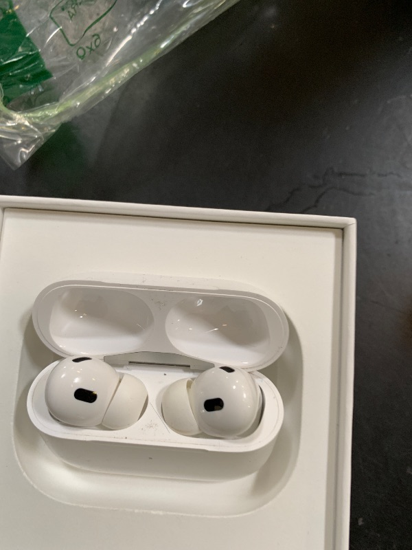 Photo 1 of Apple AirPods Pro 2 Wireless Earbuds, Active Noise Cancellation, Hearing Aid Feature, Bluetooth Headphones, Transparency, Personalized Spatial Audio, High-Fidelity Sound, H2 Chip, USB-C Charging