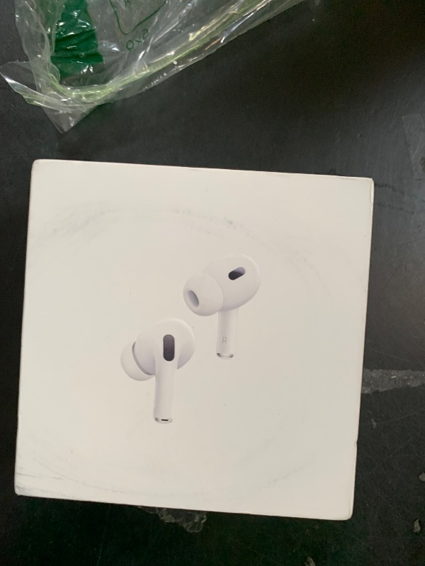 Photo 1 of Apple AirPods Pro 2 Wireless Earbuds, Active Noise Cancellation, Hearing Aid Feature, Bluetooth Headphones, Transparency, Personalized Spatial Audio, High-Fidelity Sound, H2 Chip, USB-C Charging