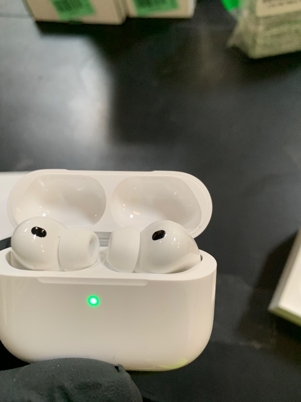 View 2 of Apple AirPods Pro 3 Wireless Earbuds, Active Noise Cancellation, Live Translation, Heart Rate Sensing, Hearing Aid Feature, Bluetooth Headphones, Spatial Audio, High-Fidelity Sound, USB-C Charging