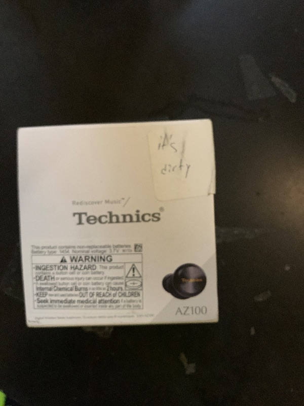 Photo 1 of Technics Reference Class Hi-Fi Wireless Earbuds, Dolby Atmos, Head Tracking, Adaptive Noise Cancelling, 3 Device Multipoint, 10-hr Battery, Wireless Charging, in Ear Headphones - EAH-AZ100-K (Black)