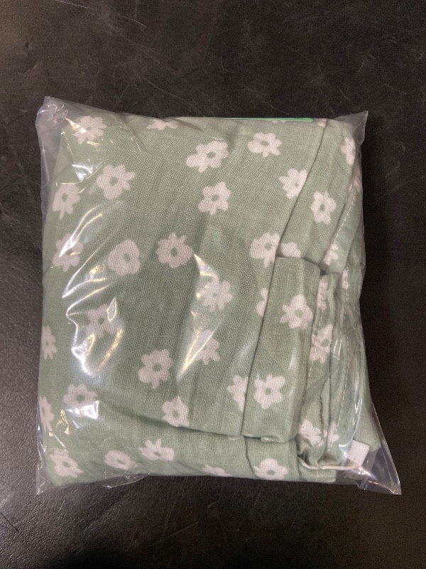 View 4 of Muslin Swaddle Baby Blanket - Floral Gingham - 3pk - Cloud Island™