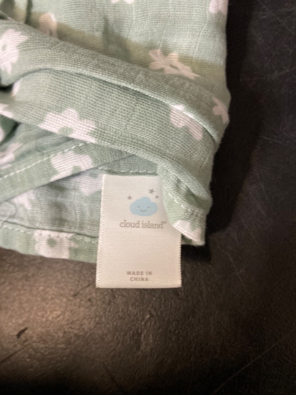 View 3 of Muslin Swaddle Baby Blanket - Floral Gingham - 3pk - Cloud Island™