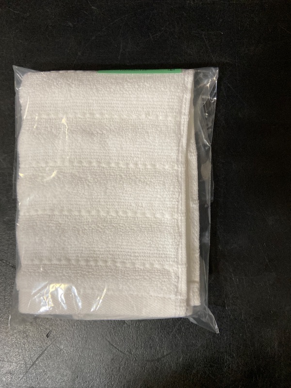 Photo 1 of 1pc Performance Plus Washcloths White Striped - Threshold™