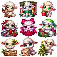 Photo 1 of 24 PCS Christmas Wooden Ornaments - 12 Unique Patterns with Hemp Rope | Xmas Tree, Home & Garden Decor