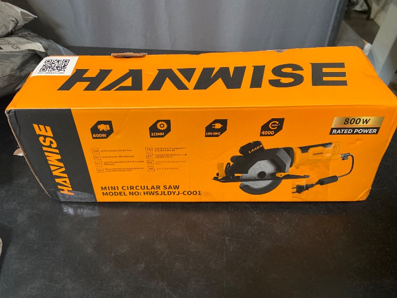Photo 1 of Hanwise Compact Circular Saw with Laser Guide, Mini Saw
