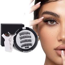 Photo 1 of 2 Pairs Magnetic Eyelashes Reusable Magnetic Eyelash Kit Each Eyelash Has 5 Layers of Magnetism Dual Magnetic Lashes Magnetic Eyelashes Natural Look (KS-02)(KS-01)
