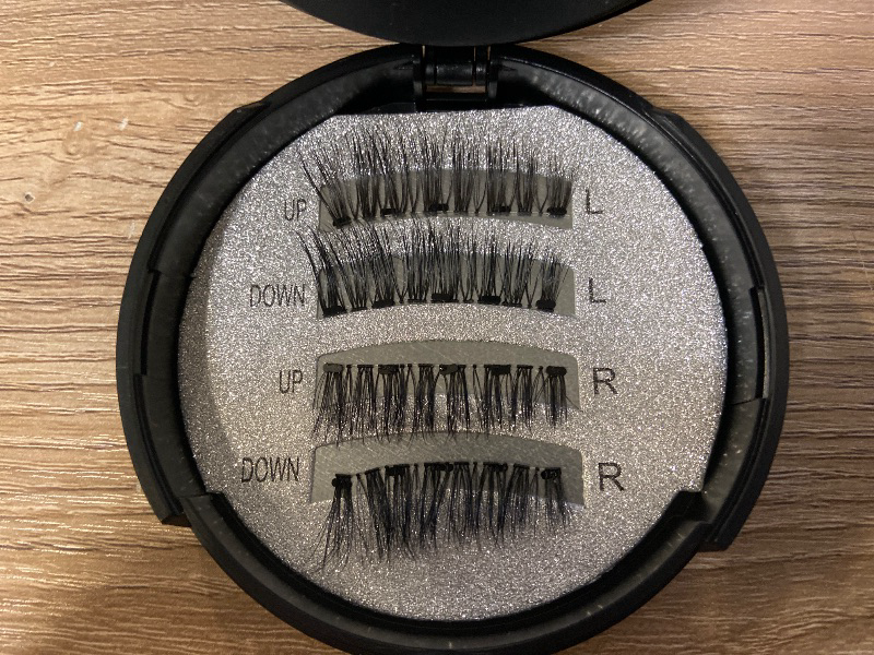 Photo 1 of 2 Pairs Magnetic Eyelashes Reusable Magnetic Eyelash Kit Each Eyelash Has 5 Layers of Magnetism Dual Magnetic Lashes Magnetic Eyelashes Natural Look (KS-02)(KS-01)
