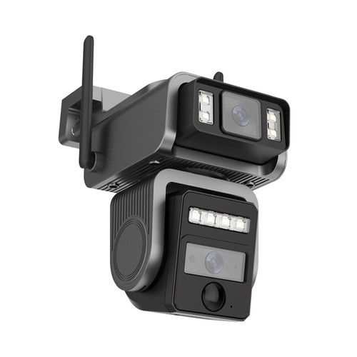 Photo 1 of Dual Lens Solar Camera WIFI Security Outdoor Surveillance Camera Solar Panel
