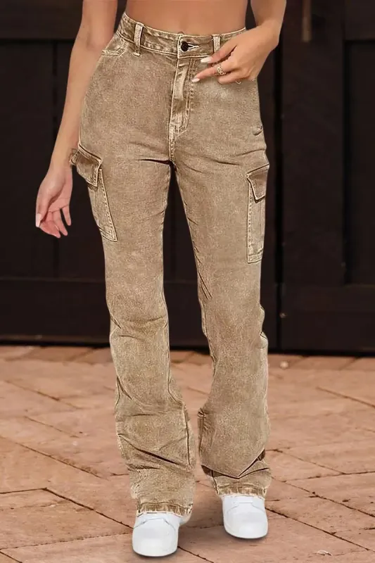 Photo 1 of Size S Wash Flap Pocket High Rise Skinny Cargo Pants