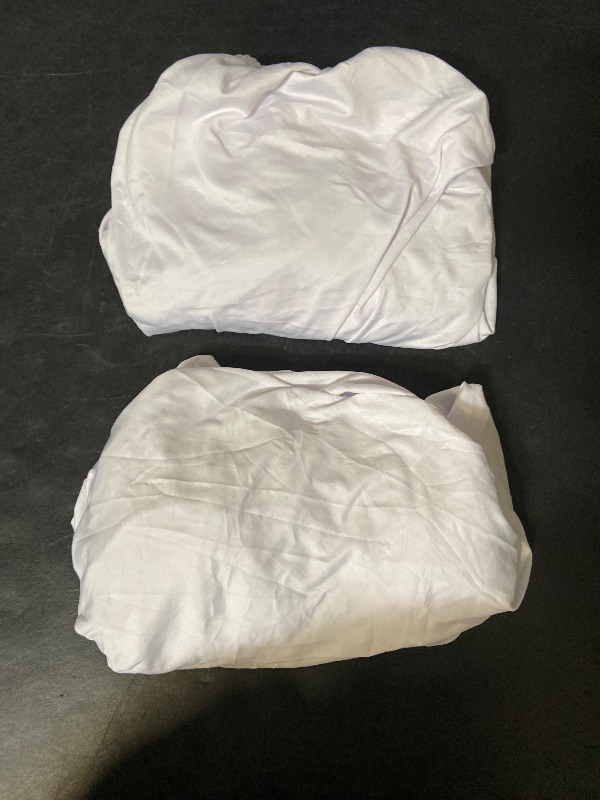 Photo 1 of 2 Pack Stretch Spandex Table Covers (White, 6 Foot)
