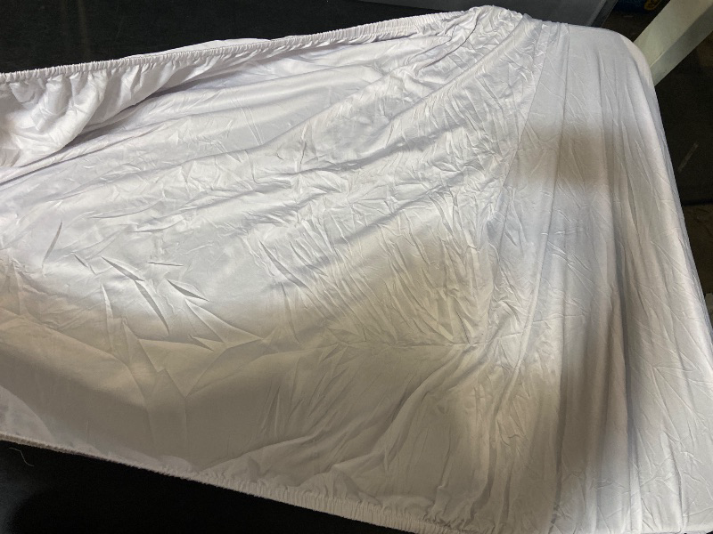 Photo 1 of 2 Pack Stretch Spandex Table Covers (White, 6 Foot)
