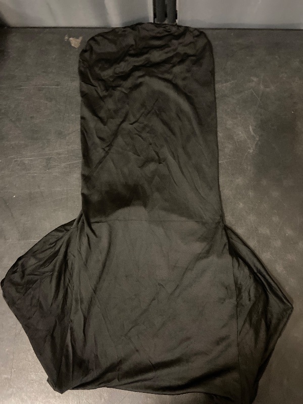 Photo 1 of Folding Chair Covers 30 PCS Stretch Spandex Chair Covers Upgraded Universal Washable Fitted Chair Slipcovers Protector for Party, Wedding, Holidays, Banquet, Celebration (Black, 30 PCS)
