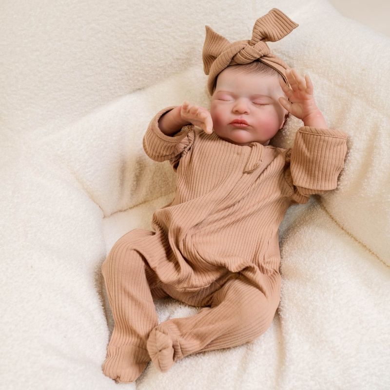 Photo 1 of 19" Toddler Newborn Adorable Realistic Cloth Body Lifelike Reborn Baby Dolls Toy