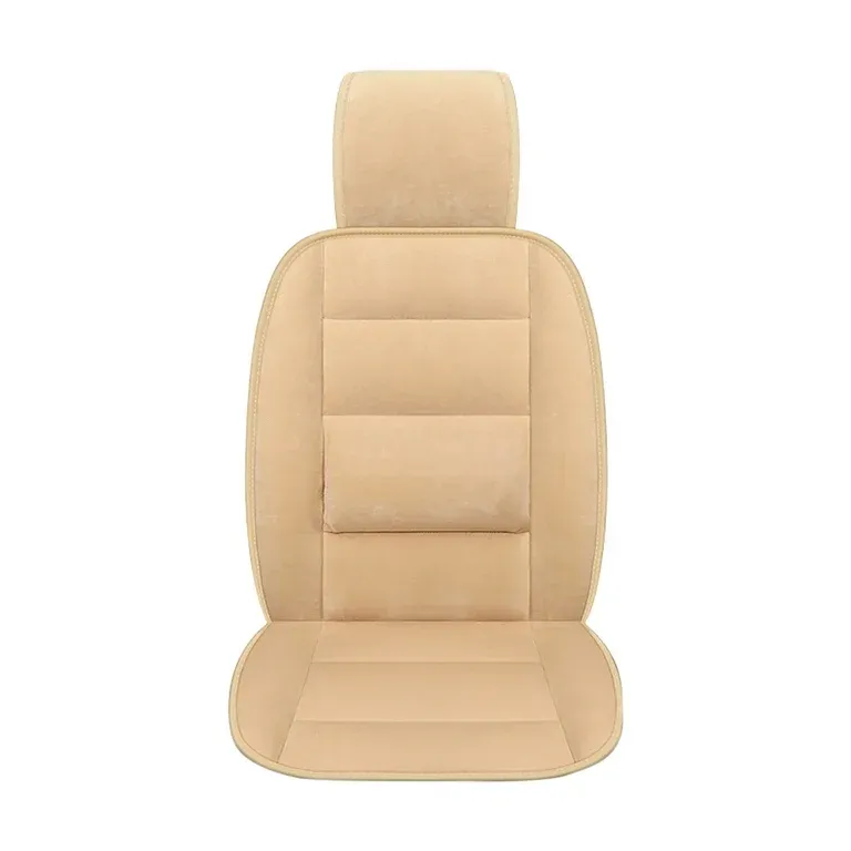 Photo 1 of Car Seat Cushion, Short Plush Warm Seat Cover for Cold Weather, Thickened Comfort Pad for Driver Passenger, Universal Fit Car Accessory