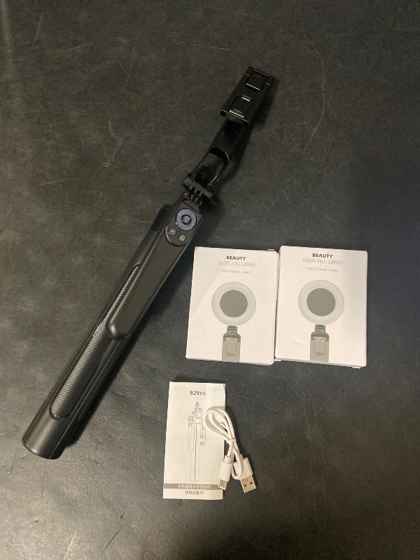 Photo 1 of Extendable Auto Face Tracking Tripod 360° Rotation with Light, No App, 70.9" Motion Sensor Phone Tripod Stand, Face Body Phone Camera Mount Gesture Control for Vlog/Live Stream/Video Recording
