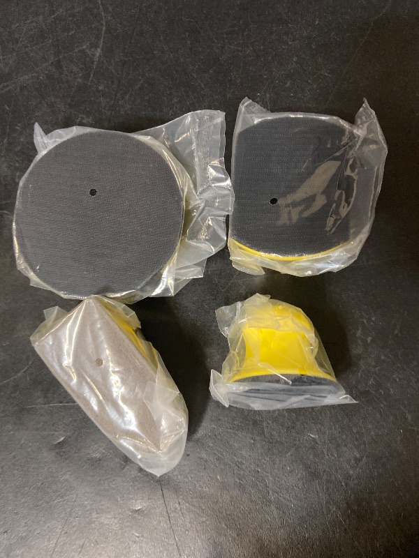 Photo 1 of 4pk Hand Sanding Pad -Sanding Disc Holder Sandpaper Backing Polishing Pad Hand Grinding Block for Woodworking, Furniture Restoration, Home Sanding Block (Color: 5 inch Round)
